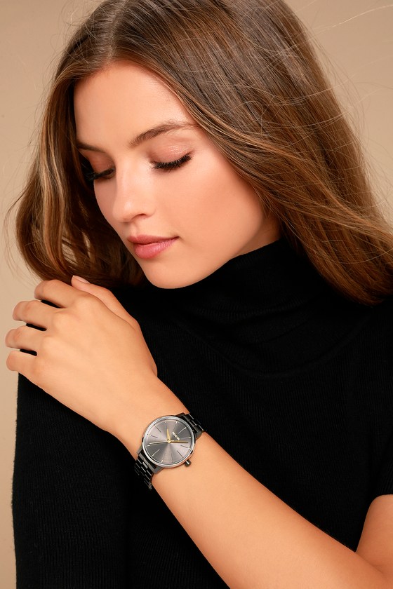 Nixon Kensington Watch - Gunmetal Watch - Women's Watch - Lulus