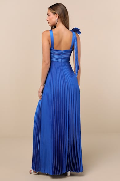 blue maxi dress bump friendly Nightingale Floral Maxi