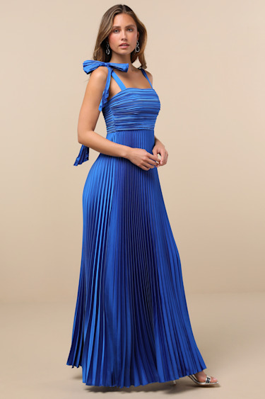Royal Blue Lulus Blue Long Dress Gorgeous Purpose Royal Blue