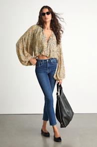 Stafford Dark Wash Denim High-Rise Skinny Jeans 1