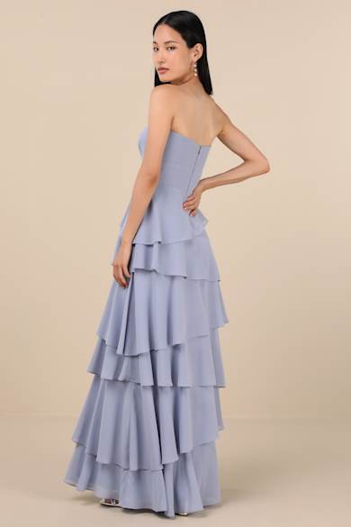 strapless open back dress Ombre Sheer Corset Quinceanera Dress by Fiesta Gowns 56499 – ABC Fashion main image 1