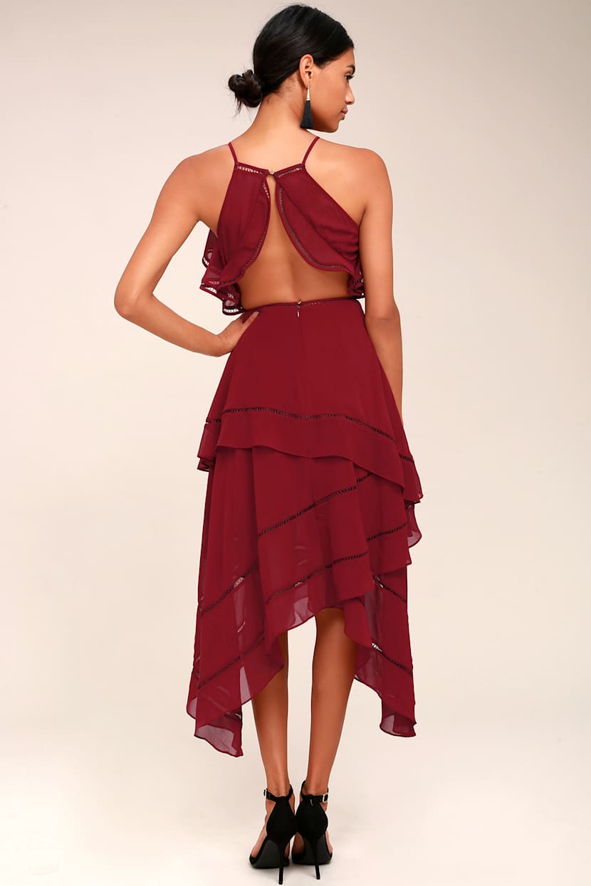 sachin and babi light blue dress Classy Red Wine Mini Dress Large main image 1