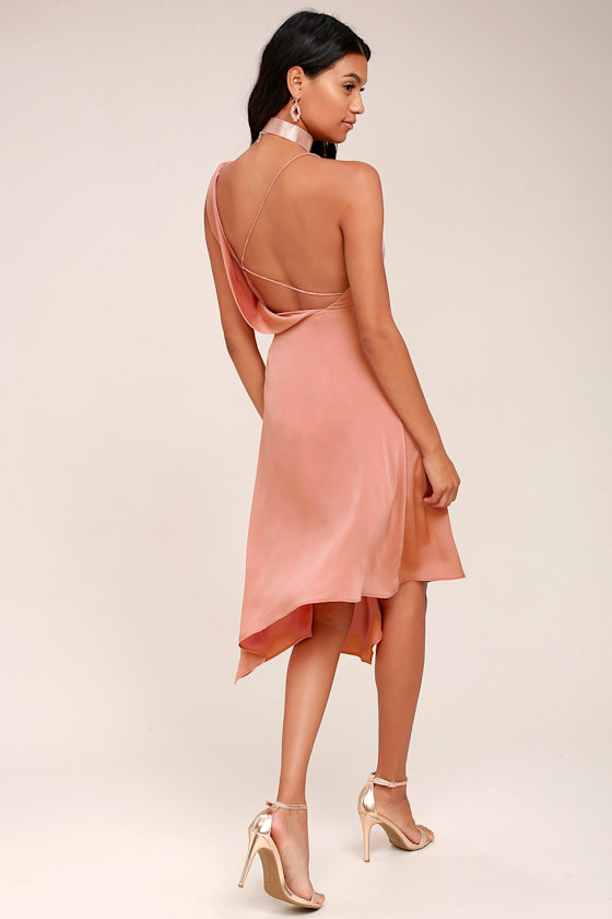 Keepsake Sidelines Blush Pink Midi Dress 3