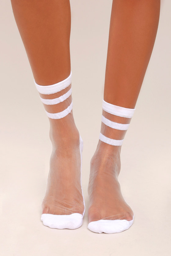 Solemates Sheer White Socks 2
