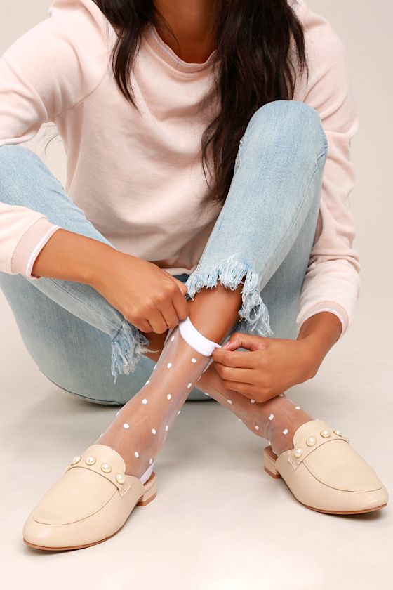Softer Side Sheer White Socks 1