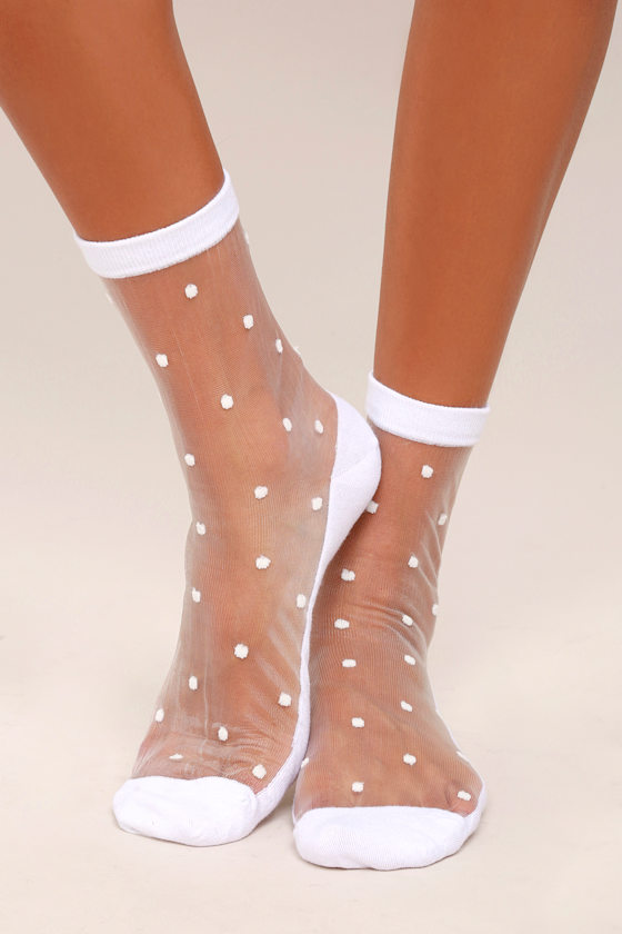 Softer Side Sheer White Socks 2