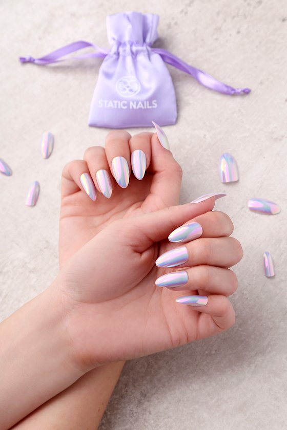 Static Nails Doe Lavender All In One Pop-On Manicure Kit 4