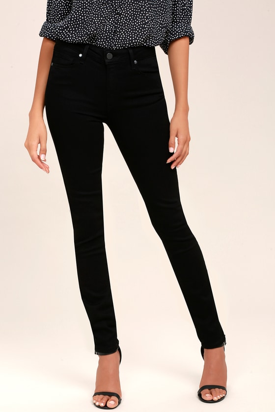 paige black skinny jeans