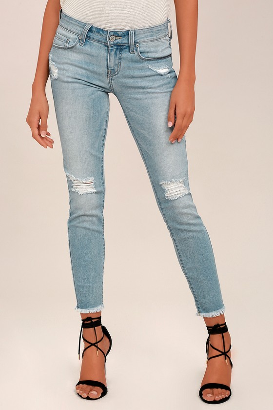 light wash skinny jeans mens