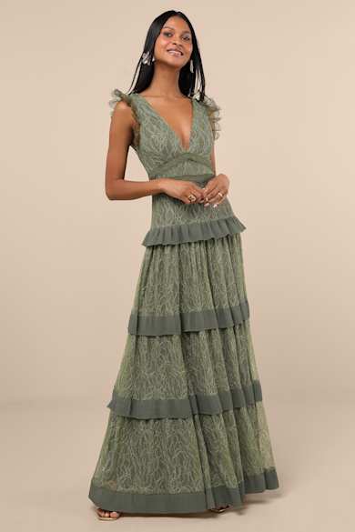 Shop Long Green Maxi Dresses for Women - Lulus