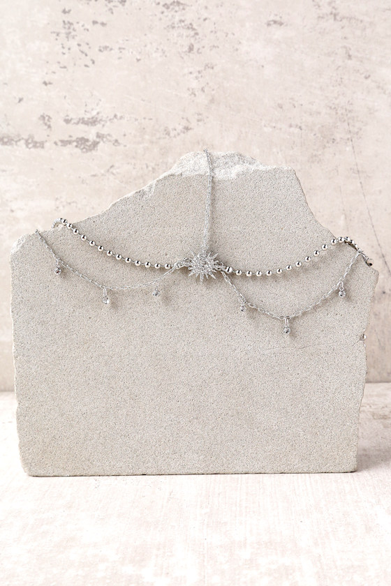 Cosmic Ascension Silver Rhinestone Headpiece 2