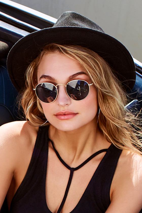 Billabong Eastwood Black Wool Fedora Hat 5