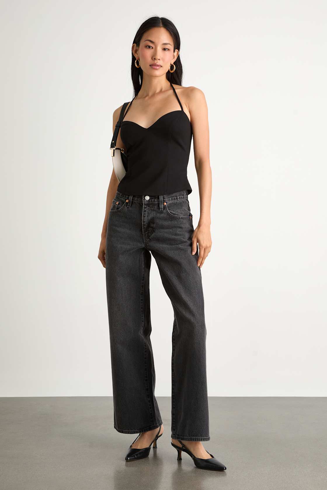 Renan Black Halter Neck Top