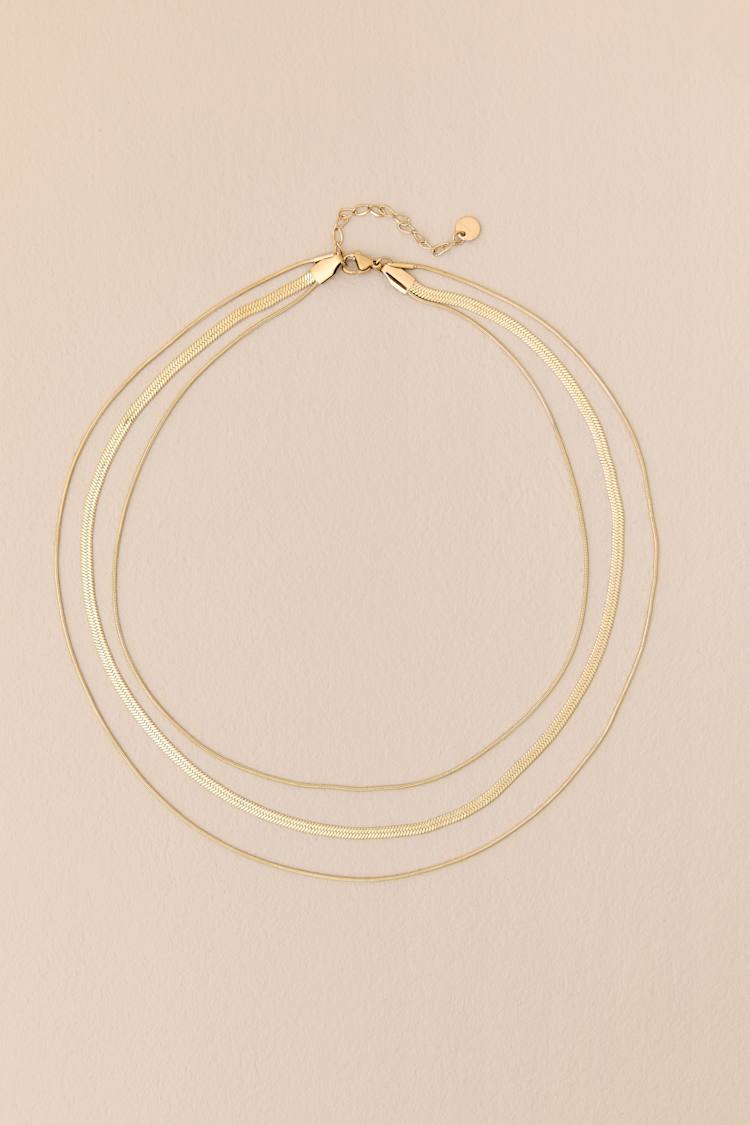 Katiya 14KT Gold Chain Layered Necklace