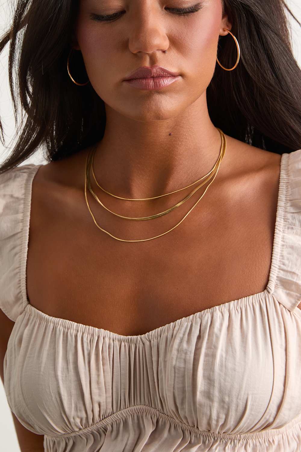 Katiya 14KT Gold Chain Layered Necklace