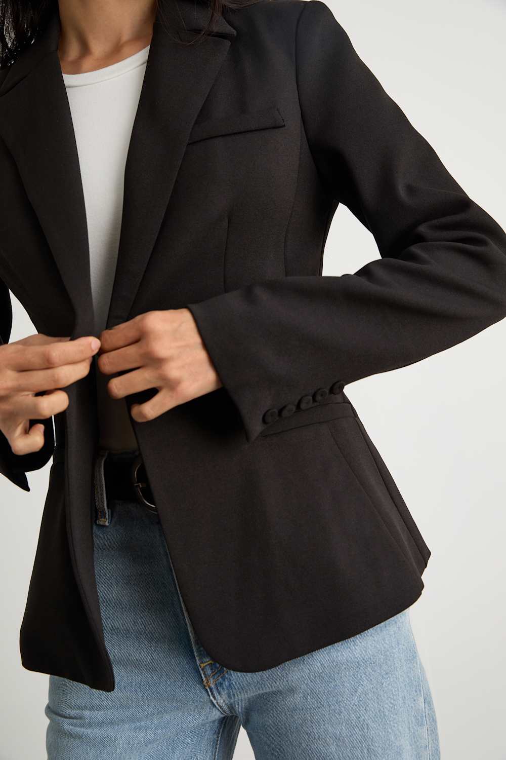 Hartlyn Brown Fitted Blazer