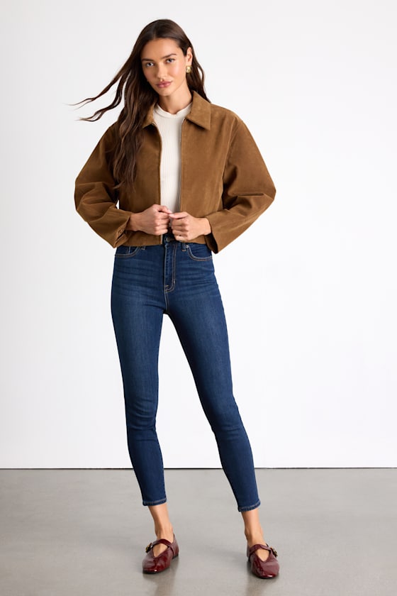 Alizah Dark Wash High-Rise Skinny Jeans 2