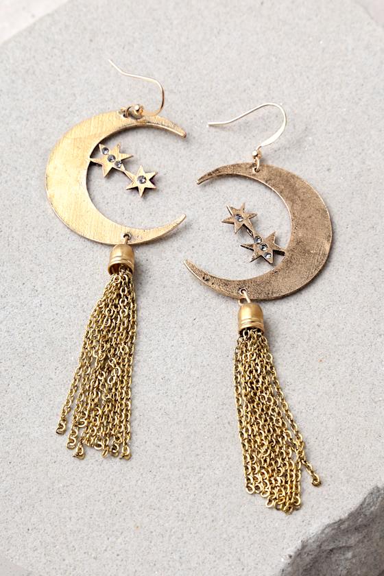 In the Stars Gold Earrings 1