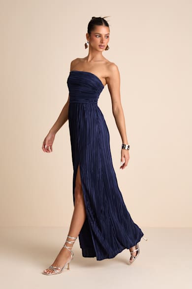 princess polly baby blue dress Navy Blue A-Line V-Neck 3/4 Lace Sleeves Mother of The Bride Dress main image 0