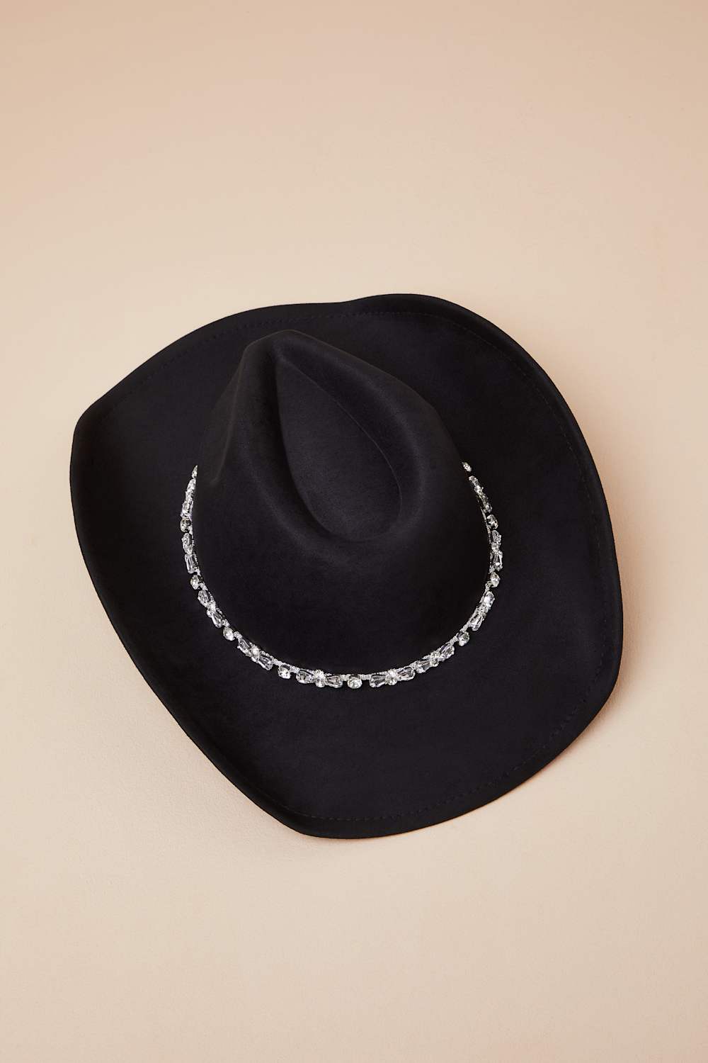 Izarra Black Rhinestone Cowboy Hat