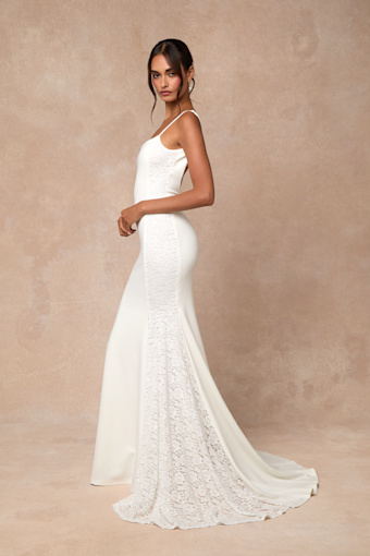 Lilabeth White Lace Mermaid Maxi Dress 5