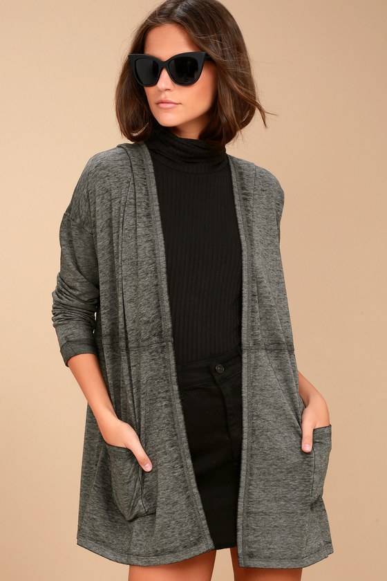 Olive & Oak Cardigan - Black Cardigan - Lightweight Sweater - Lulus