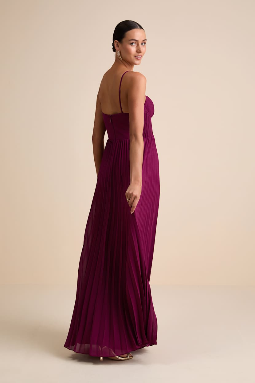 lulus pleated bustier cocktail dress Cause for Commotion Black Pleated Bustier Maxi Dress