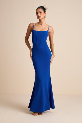 Imre Royal Blue Sleeveless Mermaid Maxi Dress 1