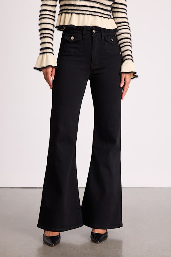 Eastcoast Flare Black Jeans 2