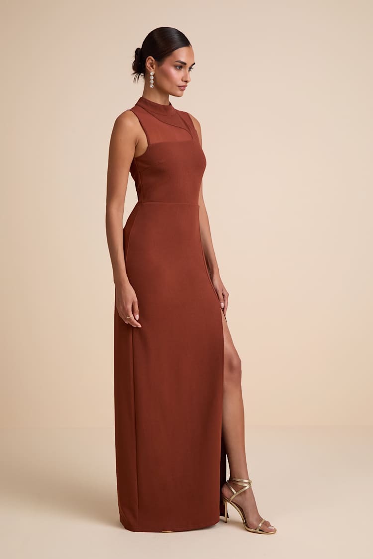 brown dress women short Helena Dress – Retrofete main image 1