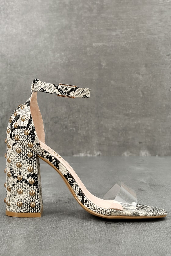 high heels snake ankle