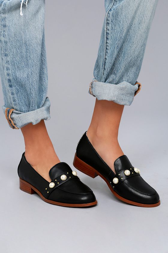 Kensie Gareth Black Pearl Loafers 5