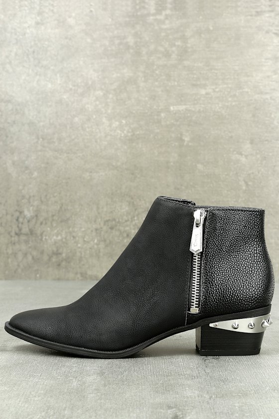 Circus by Sam Edelman Holt Black Leather Ankle Boots 1