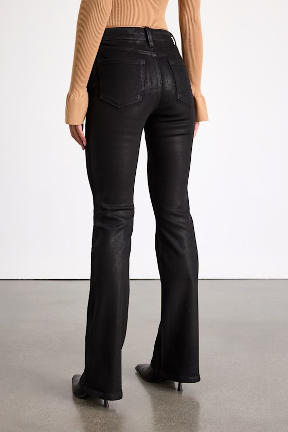Flying Monkey Bootcut Jeans - Black Coated Jeans - Bootcut Jeans