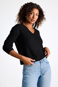 Halifax Black Knit Sweater 6