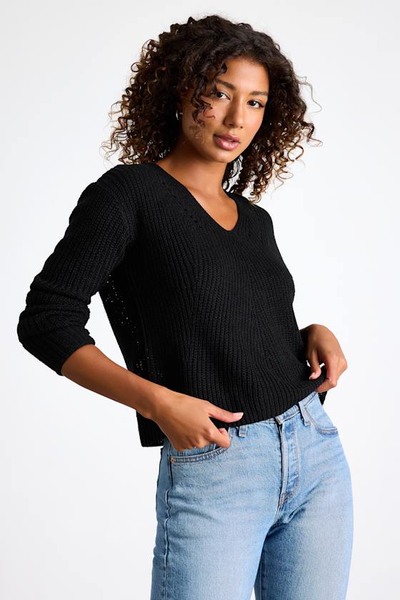Halifax Black Knit Sweater 6