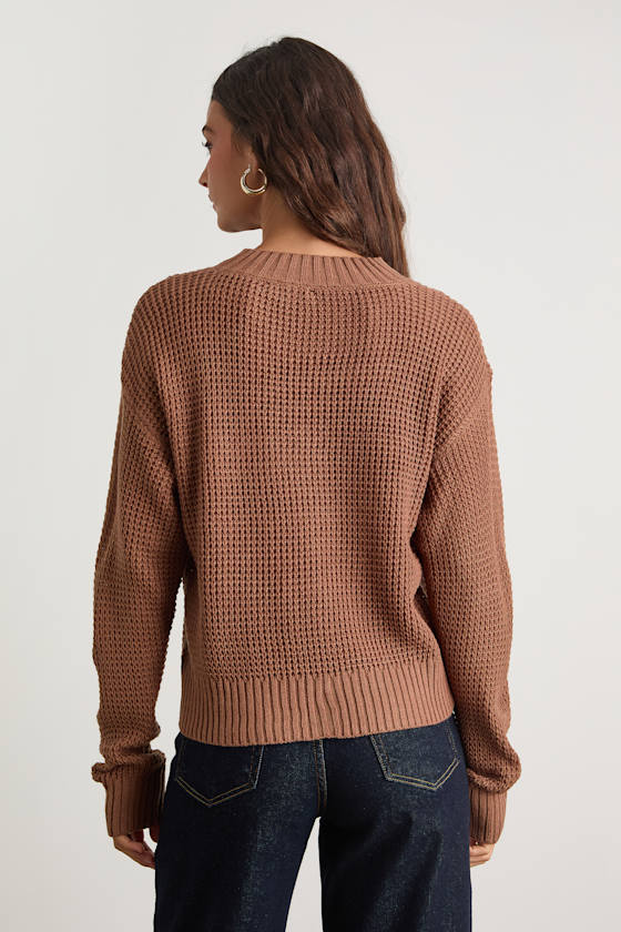 Cute Brown Sweater - Light Brown Sweater - Cropped Sweater - Lulus