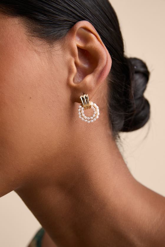 Cannes Doorknocker Earrings (Silver) main image 1