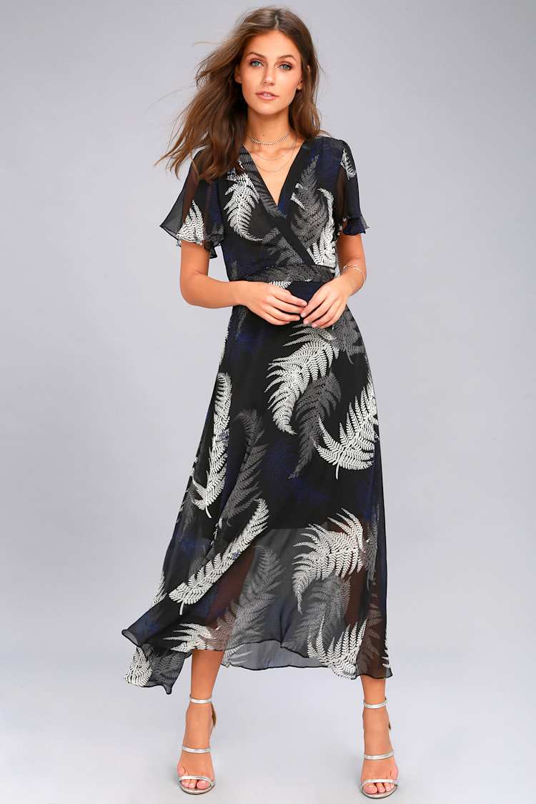 knee length dresses for ladies SONYA Fern Green Midi Dress With Butterfly Sleeves And Mermaid Skirt main image 1