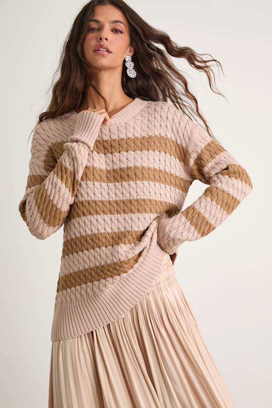 Aurora Blush Knit Pullover main image 1