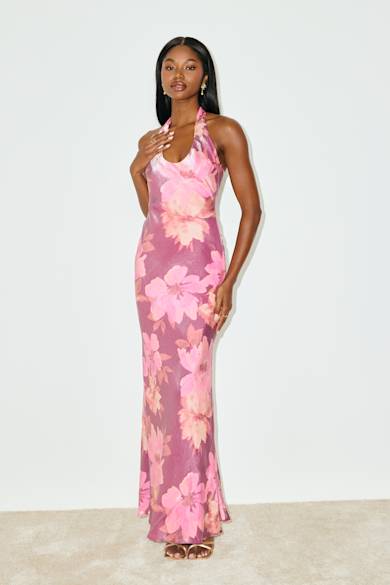 white christmas dresses LULUS PANDORA MAXI DRESS – Makie Black Boutique main image 1