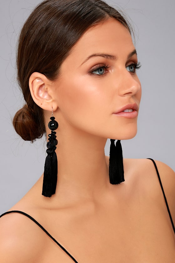 New Friends Colony No. 4 Black Tassel Earrings 3