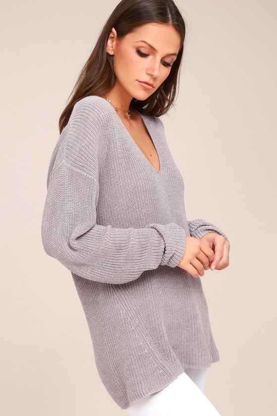 Gentle Fawn Tucker Sweater - Grey Sweater - Knit Sweater - Lulus