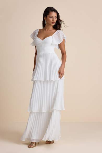 Yoko Bar Vape Prettygarden Women's Summer Flowy Maxi Dress Casual  Sleeveless Spaghetti Strap Ruffle Beach Long Dresses Casual White Summer  Dresses | Pacsun