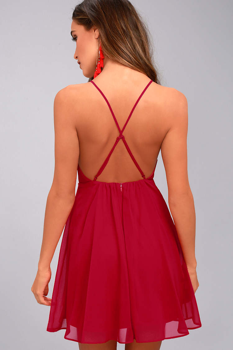 lulus backless skater dress Sexy Black Dress - Backless Dress - Backless Skater Dress