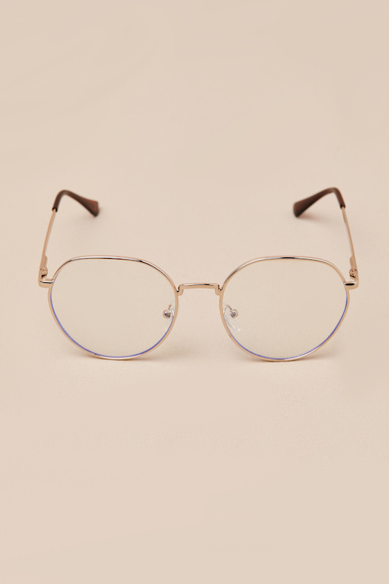Maven Gold Wire Blue Light Glasses 1