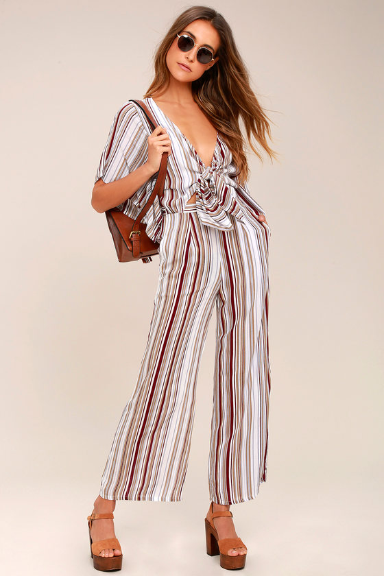 Faithfull the Brand Tilos Jumpsuit - Striped Jumpsuit - Lulus