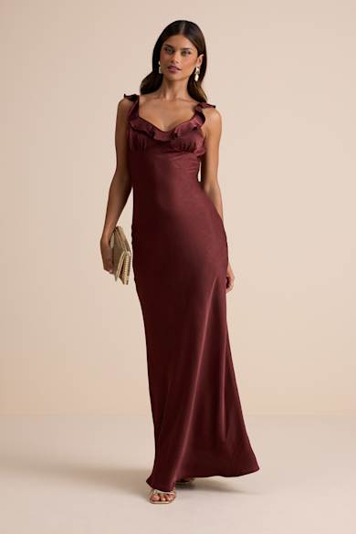 Shop Long Brown Maxi Dresses for Women - Lulus