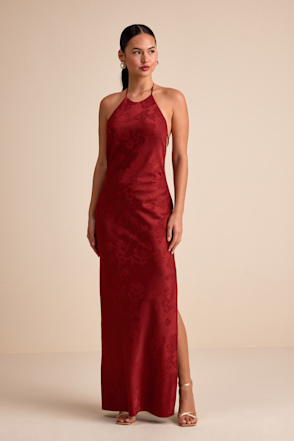 krisa tie back halter dress krisa Tie Back Halter Dress in Cocktail