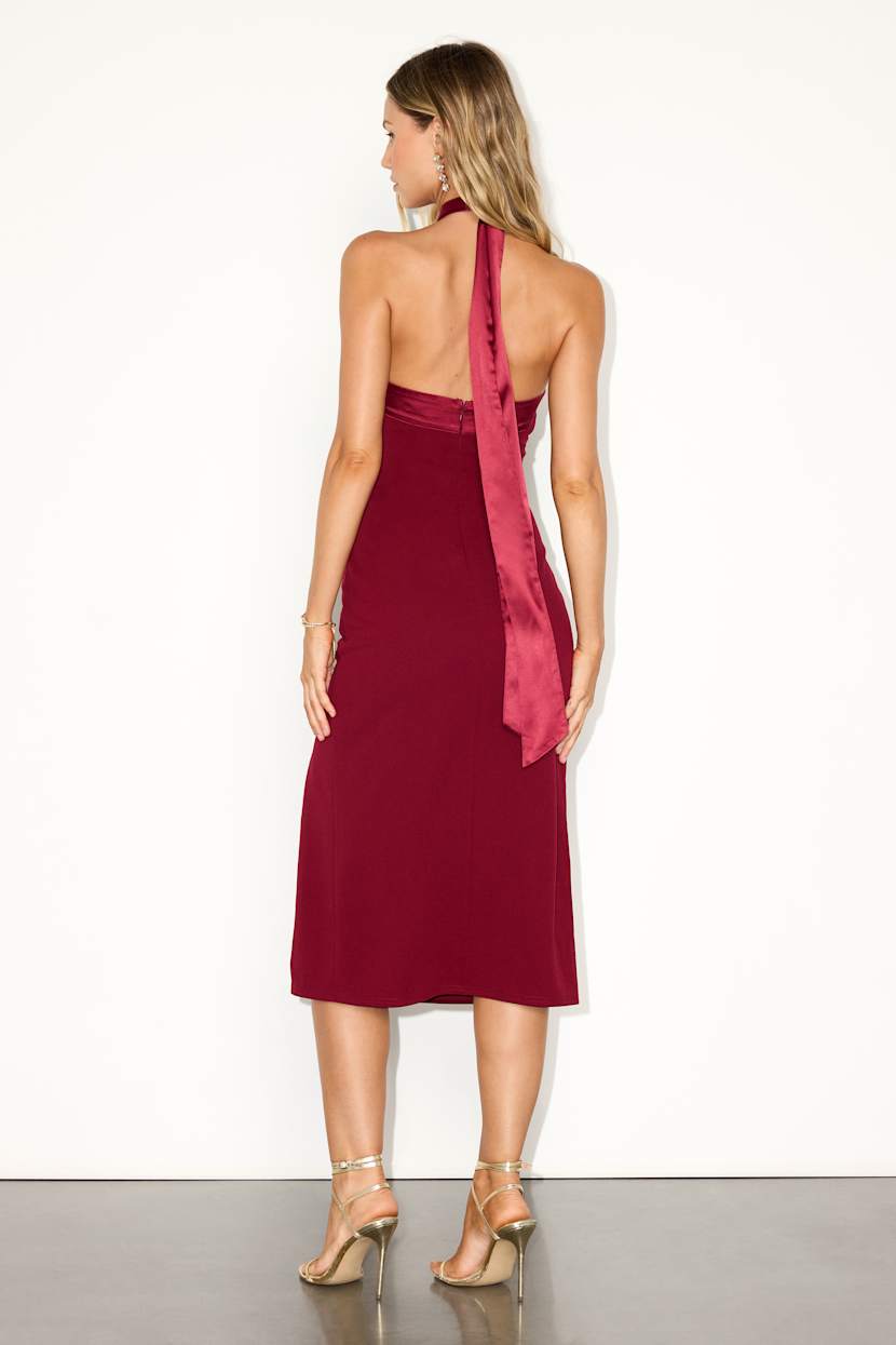 strapless open back dress Gold Halter Sequin A-Line Mini Party Dress MYC1050 main image 1